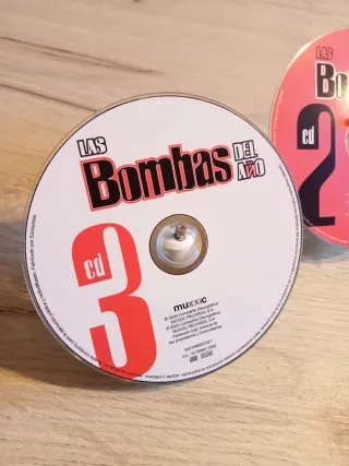 Lote 4 CDs Las Bombas del Año