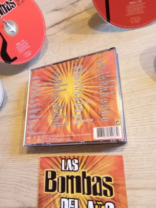 Lote 4 CDs Las Bombas del Año