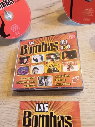 Lote 4 CDs Las Bombas del Año