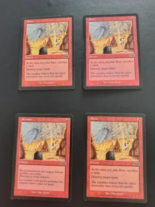 4 Cartas Magic: Raze / Arrasar