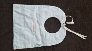 Baberos Vintage Azules con Encaje