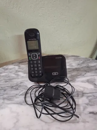 Teléfono Inalámbrico Base Alcatel Negro