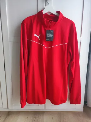 Sudadera Puma TeamRise Talla XL Roja