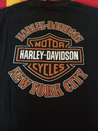 Camiseta Harley Davidson Motor Cycles Negra