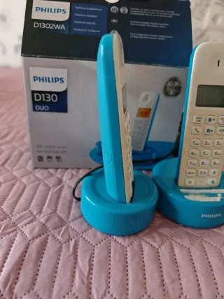 Teléfonos Inalámbricos Duo Philips D1302WA