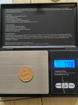 Moneda soberano de oro Victoria Regina