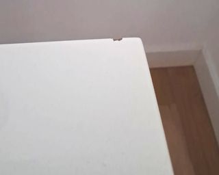 Mesa comedor extensible blanca y madera