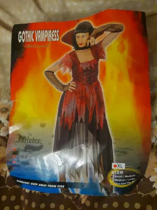 Disfraz Vampiresa Gótica Talla Única