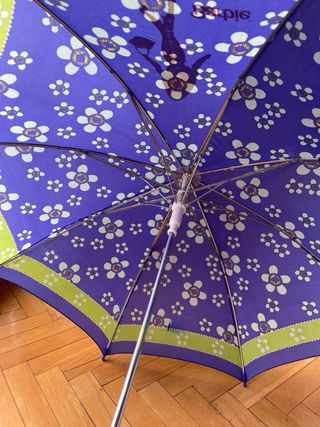 Paraguas Barbie Vintage Azul y Rosa