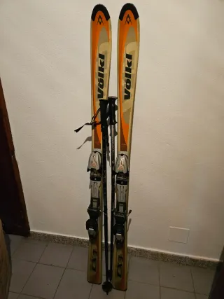 Esquís Volkl 150cm, Botas T.35 y Bolsa