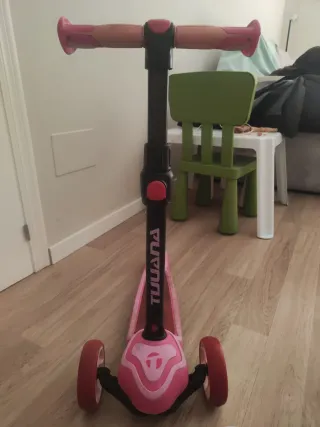 Patinete infantil Tijuana 3 ruedas. Rosa.