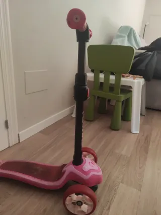 Patinete infantil Tijuana 3 ruedas. Rosa.