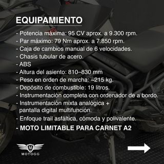 TRIUMPH TIGER 800 ABS - 2012, 19.354km y GARANTÍA