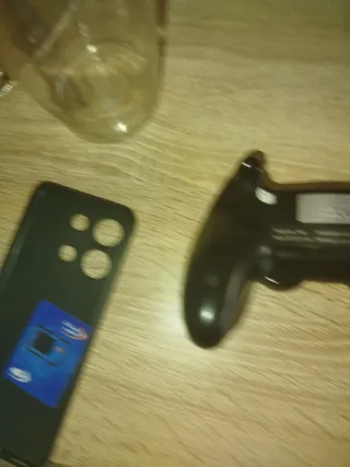 Mando PS4 Rojo y Negro Fake