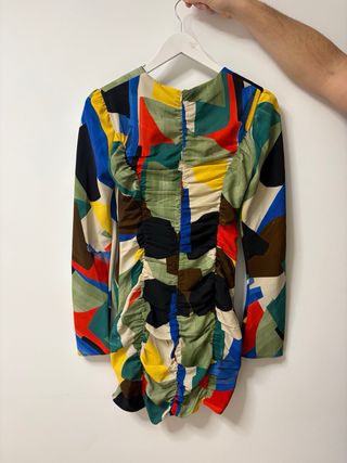 Vestido estampado multicolor