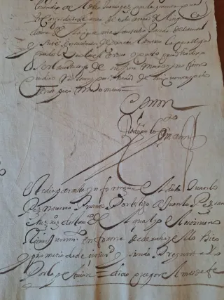Documento manuscrito Caravaca 1678