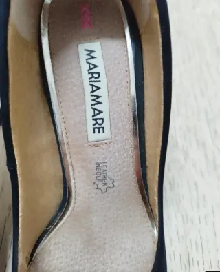 Zapatos de tacón Mariamare negros de ante T 38