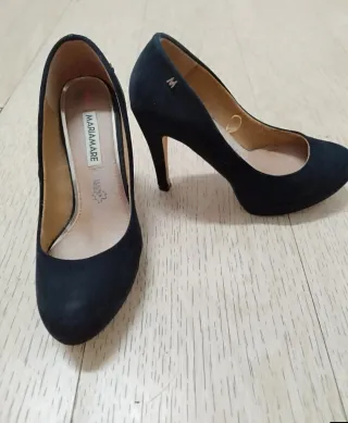 Zapatos de tacón Mariamare negros de ante T 38