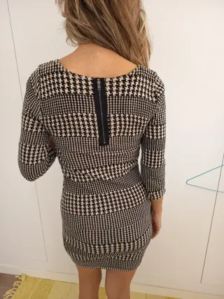 Vestido de punto estampado