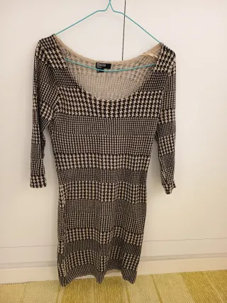 Vestido de punto estampado