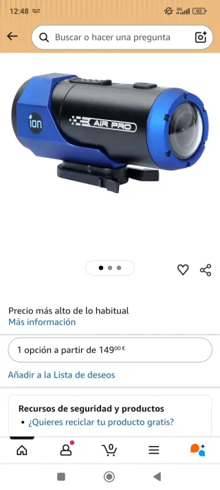 Cámara Deportiva HD ION