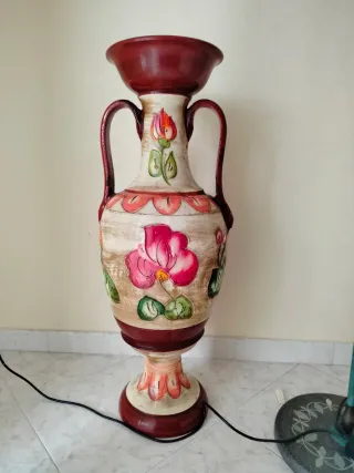 Vaso alto decorato in ceramica 95cm *30