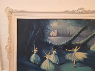 Cuadro grande bailarinas estilo romántico – 115x65