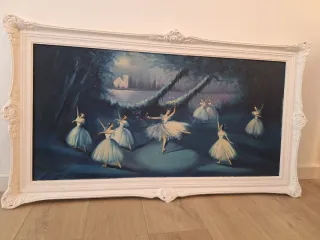 Cuadro grande bailarinas estilo romántico – 115x65