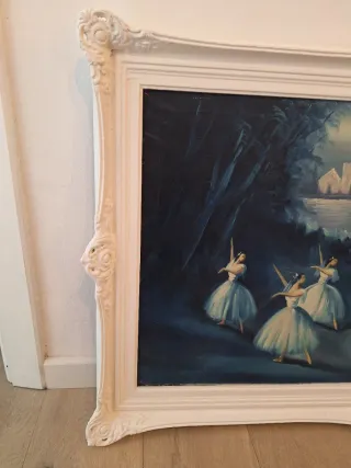 Cuadro grande bailarinas estilo romántico – 115x65