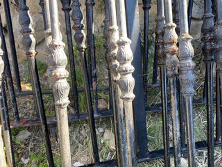 Reja barandilla de forja negra,elementos de forja