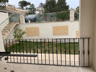 Reja barandilla de forja negra,elementos de forja