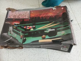 Mini mesa de billar con accesorios