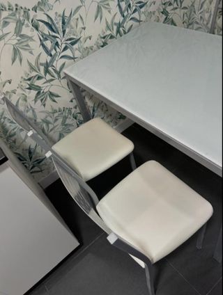 Conjunto 2 Sillas Cocina Blancas