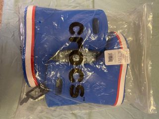 Botas de agua infantiles Crocs azul, talla 33-34