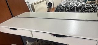 Tocador colgante EKBY ALEX Ikea + espejo con luces