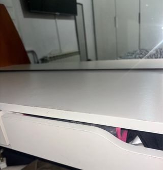 Tocador colgante EKBY ALEX Ikea + espejo con luces