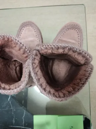 Botas imitación Mou forradas invierno rosas
