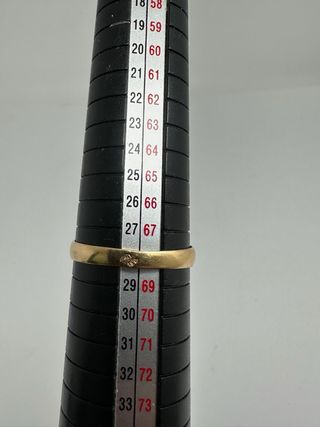 Anillo Oro 18k Solitario 3,66gr talla: 28