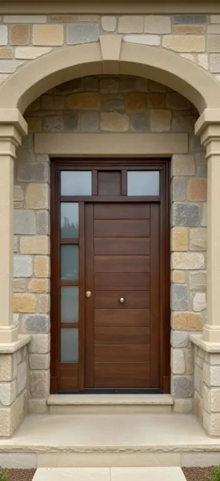 Puerta Exterior Madera Maciza