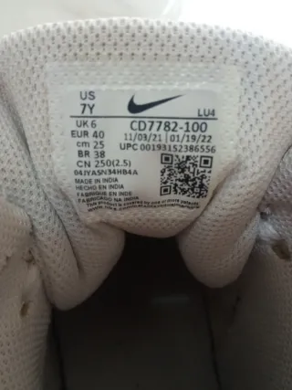 Zapatillas Nike Blancas Talla 40