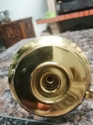 Palmatoria Vintage Metal Dourado Madeira ,ver fot