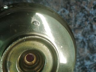 Palmatoria Vintage Metal Dourado Madeira ,ver fot