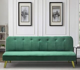 Sofá de 3 plazas diseño moderno verde