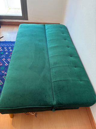 Sofá de 3 plazas diseño moderno verde
