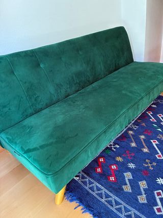 Sofá de 3 plazas diseño moderno verde