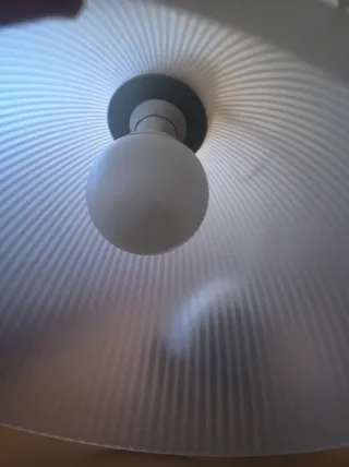 Lámpara colgante Ikea cristal y metal