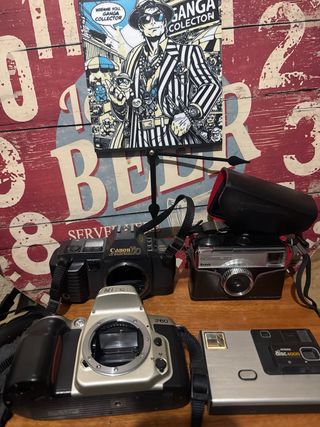 Lote Cámaras Vintage Canon, Nikon, Werlisa