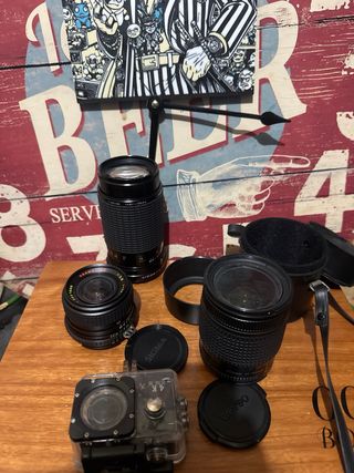 Lote Cámaras Vintage Canon, Nikon, Werlisa
