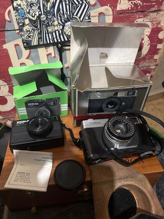 Lote Cámaras Vintage Canon, Nikon, Werlisa