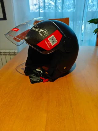 Casco Moto Jet LS2 Sphere II Negro